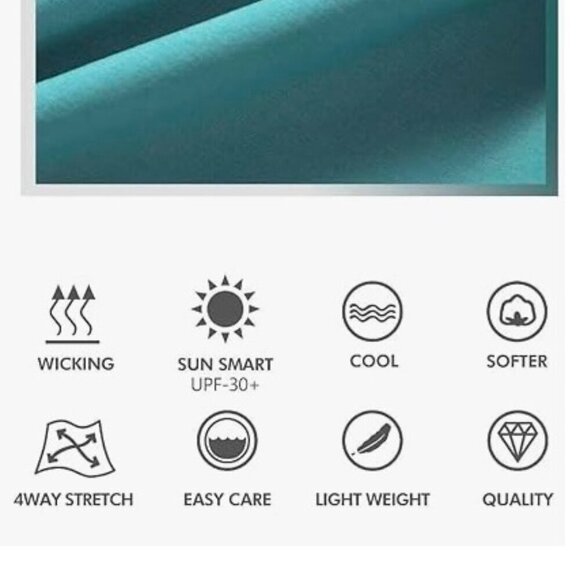 10'' Inseam Stretch Waist Lightweight Striped Flat Front Quick Dry Hybrid - Picture 6 of 7